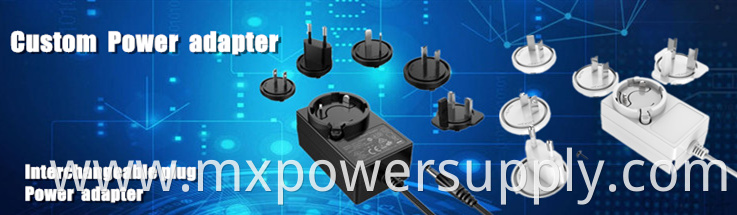 24V1A interchangeable power adapter with ul fcc ce gs kc pse 